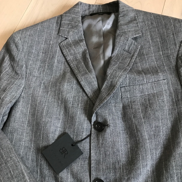 ❌SOLD❌NWT Banana Republic Linen Pinstriped Blazer - Picture 2 of 6
